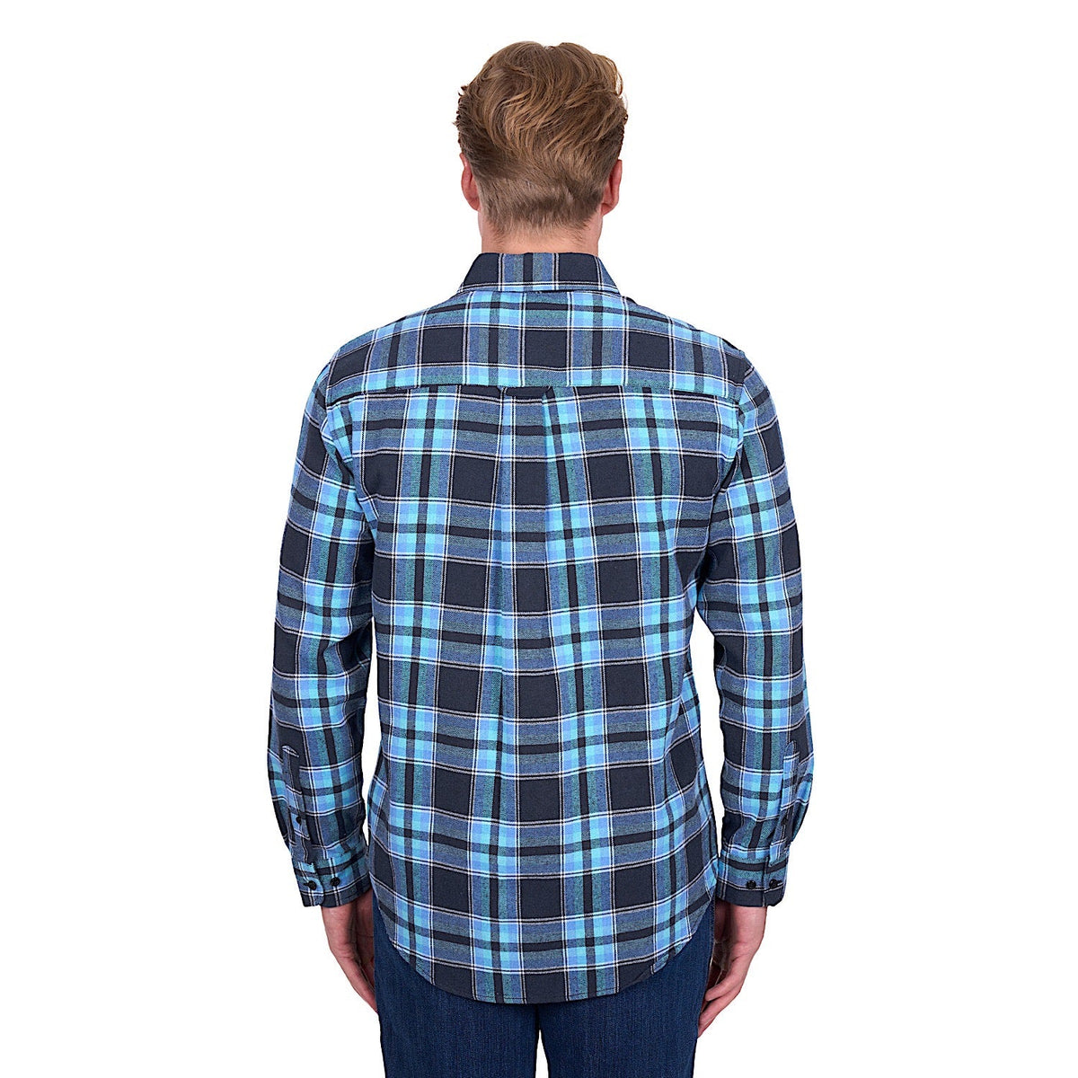 Dux-Bak by Thomas Cook Men’s Camden Thermal Shirt - Navy/Teal