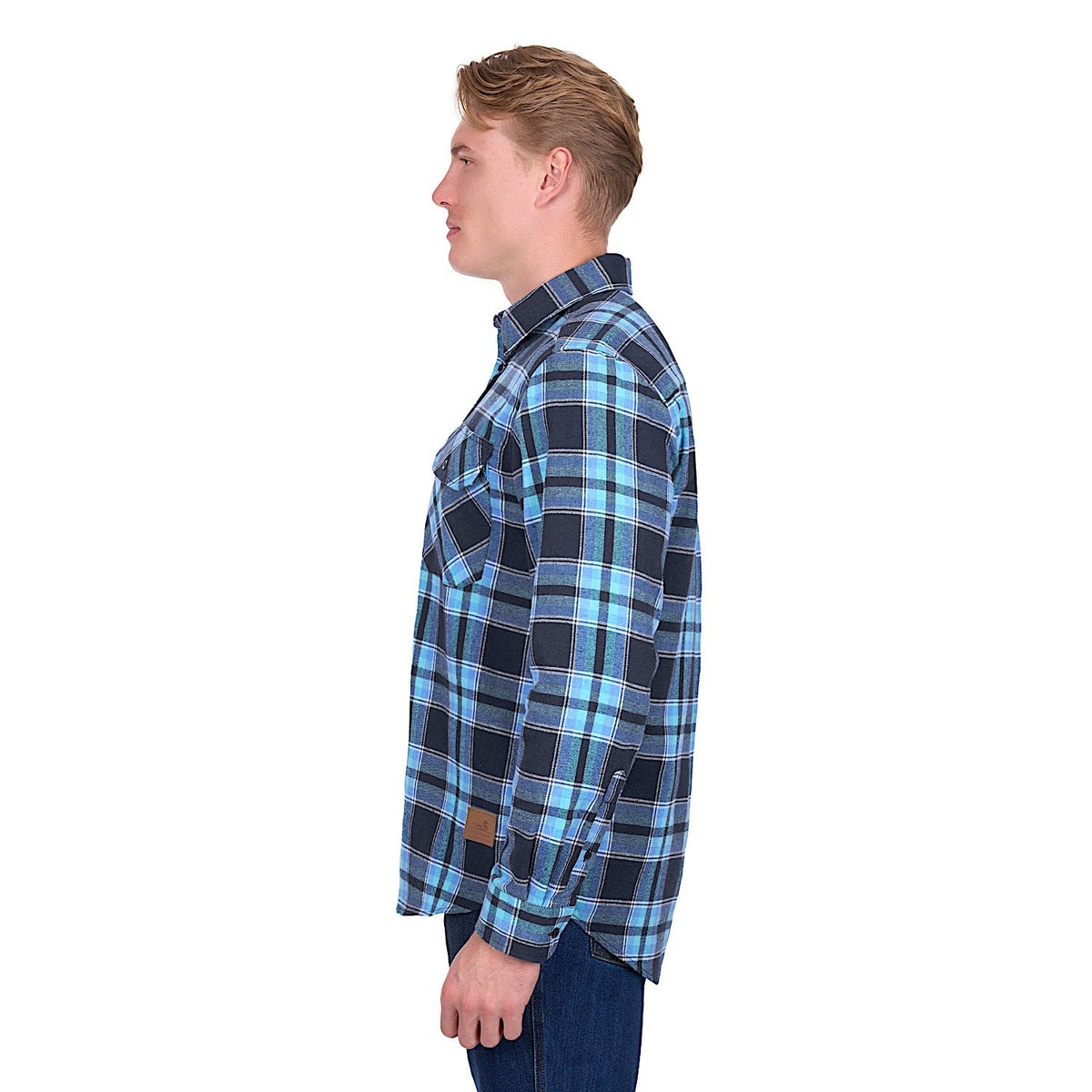 Dux-Bak by Thomas Cook Men’s Camden Thermal Shirt - Navy/Teal