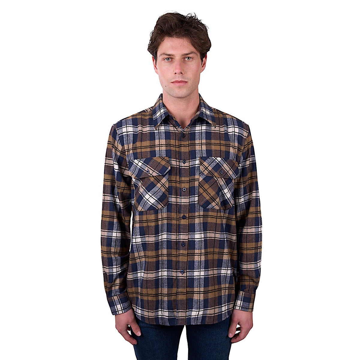 Dux-Bak by Thomas Cook Men’s Halton Thermal Shirt - Black/Tan