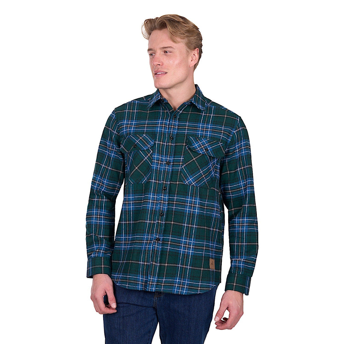 Dux-Bak by Thomas Cook Men’s Jace Thermal Shirt - Green/Steel