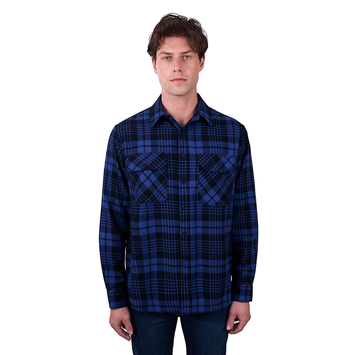 Dux-Bak by Thomas Cook Men’s Peyton Thermal Shirt - Navy/Royal