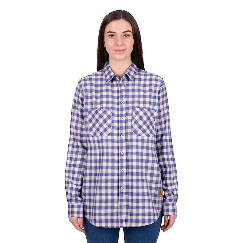 Dux-Bak by Thomas Cook Women’s Joyce Thermal Shirt - Purple/White