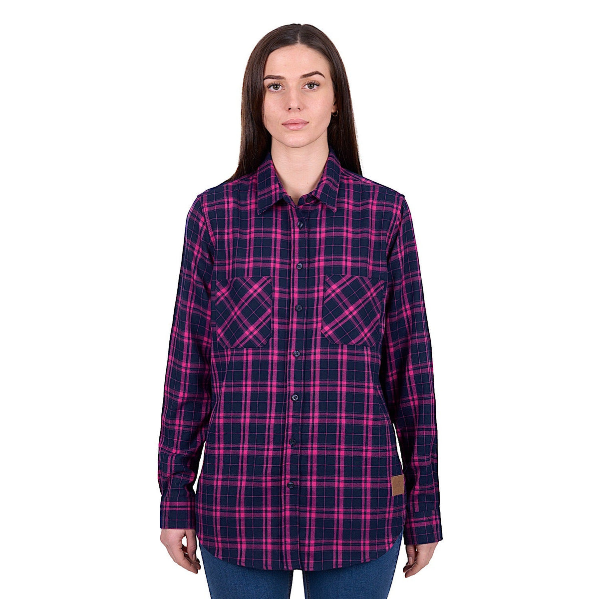 Dux-Bak by Thomas Cook Women’s Sybel Thermal Shirt - Pink/Navy