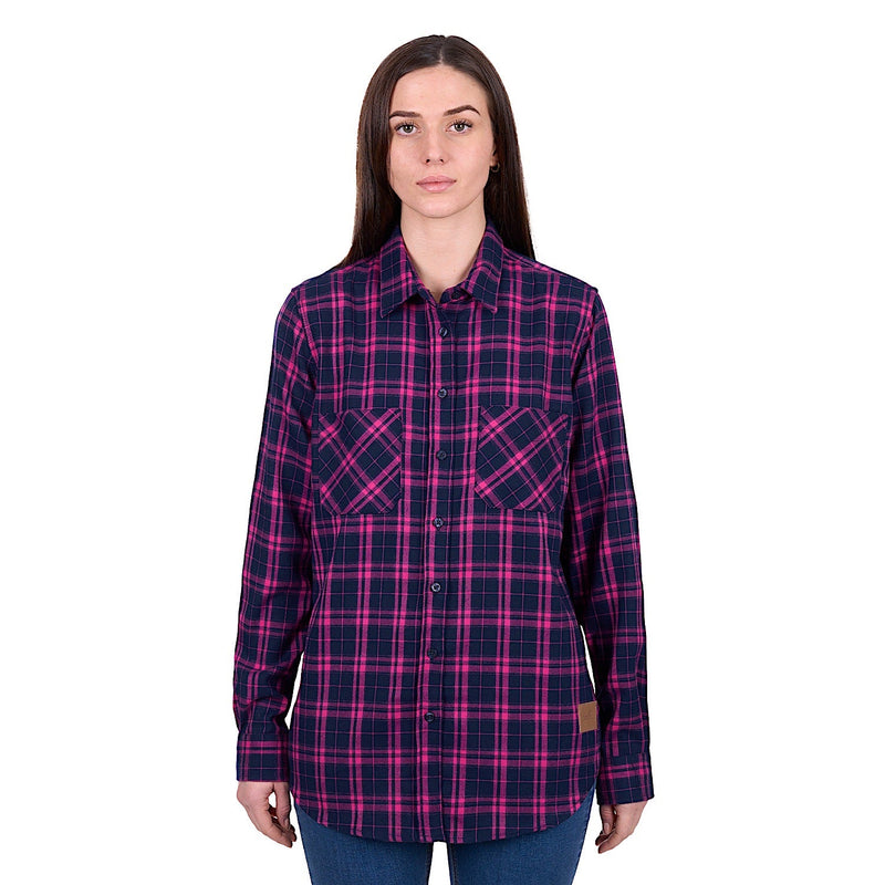 Dux-Bak by Thomas Cook Women’s Sybel Thermal Shirt - Pink/Navy