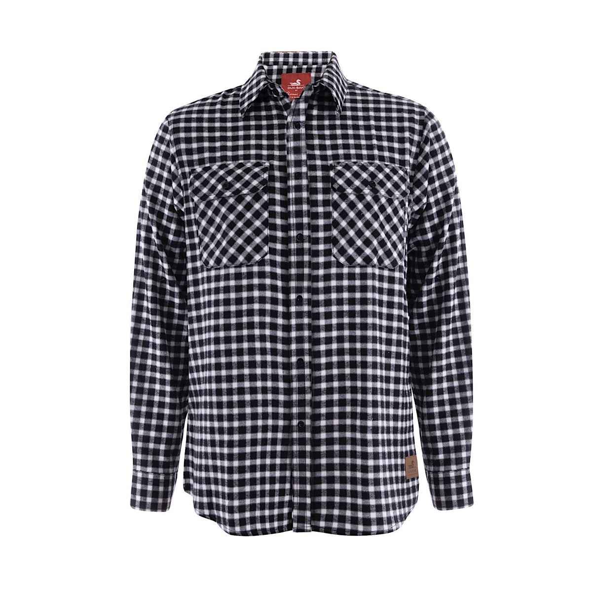 Dux-Bak Men’s Higgins Thermal Check Shirt Black/White