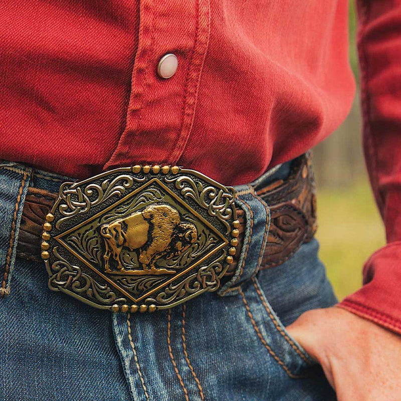 Montana Silversmiths Western Attitude Buckle - Majestic Valor Buckle