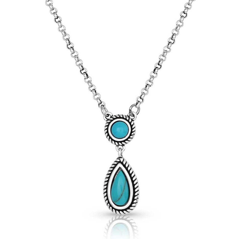 Montana Silversmiths Tranquil Waters Turquoise Necklace