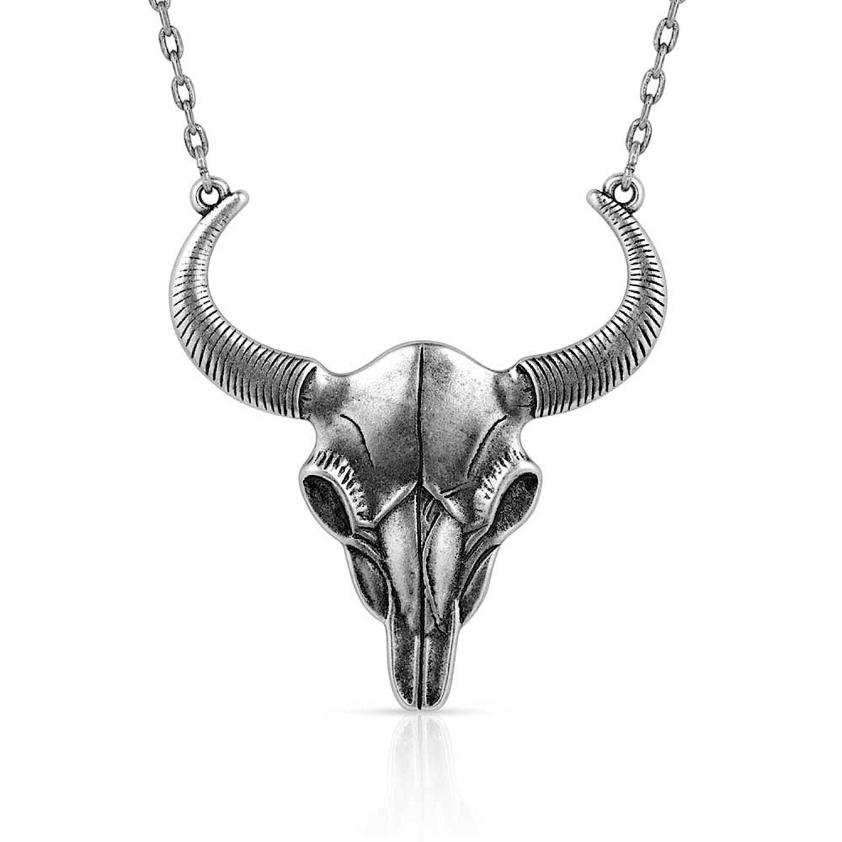 Montana Silversmiths Buffalo Skull Necklace