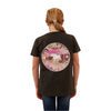 Ringers Western Kid's Signature Bull Classic Fit T-Shirt - Charcoal/Pink Camo