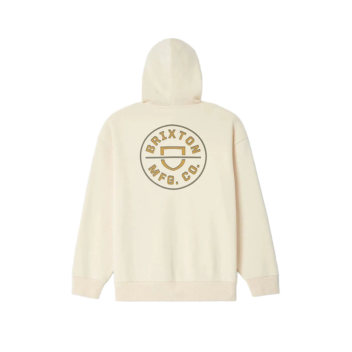 Brixton Men's Crest II Hoodie - Whitecap