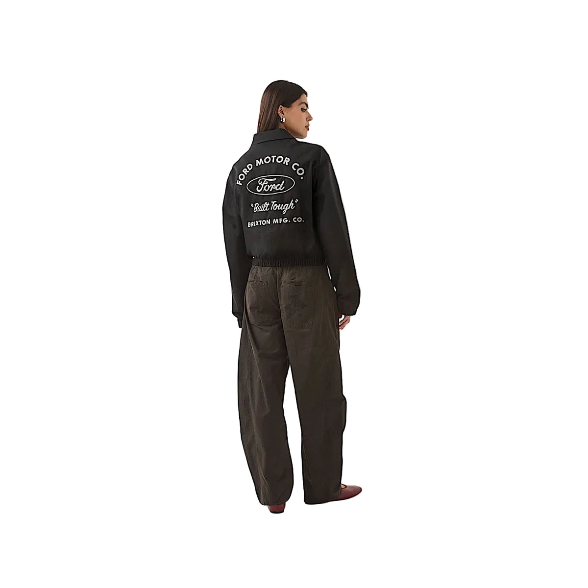 Brixton Unisex Ford Built Tough Harrington Jacket - Burnt Rubber