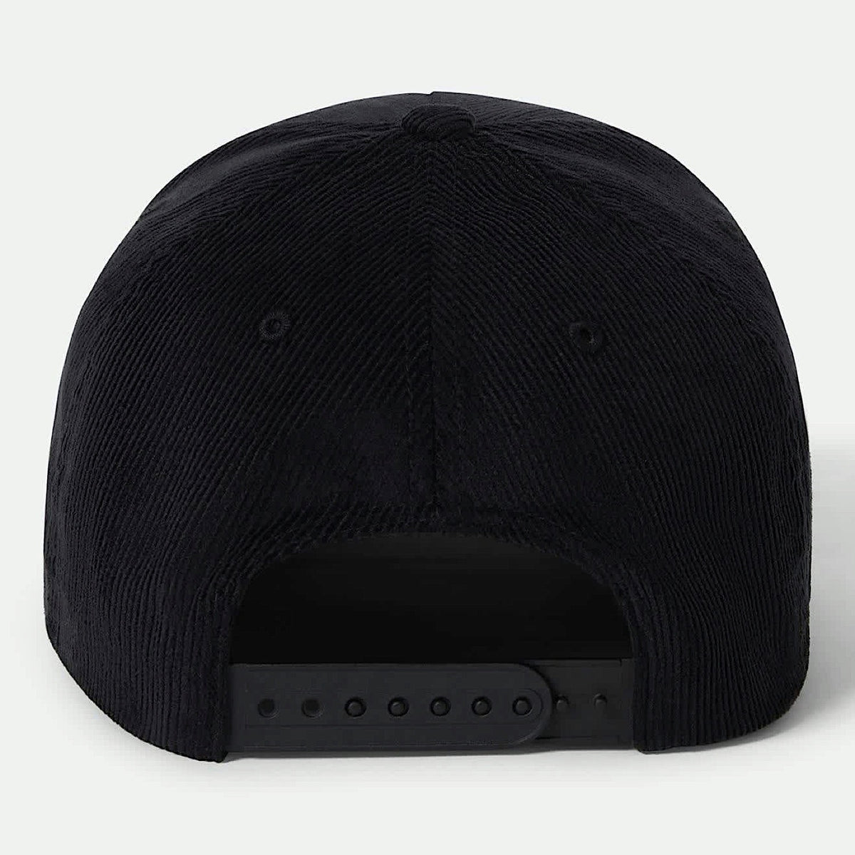 Brixton Pierson Netplus Snapback Cap Black Corduroy