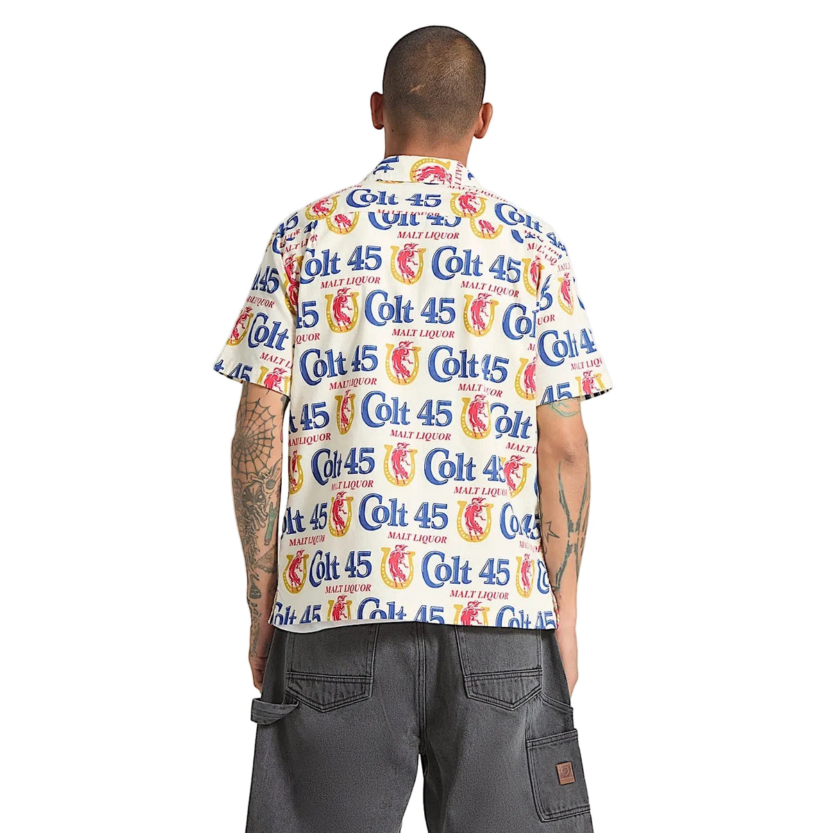 Brixton Men's Colt 45 x Brixton Short Sleeve Shirt - Multi