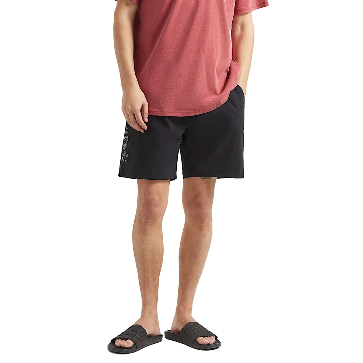 Brixton Men's Everyday Stretch Hybrid Short - Black/White