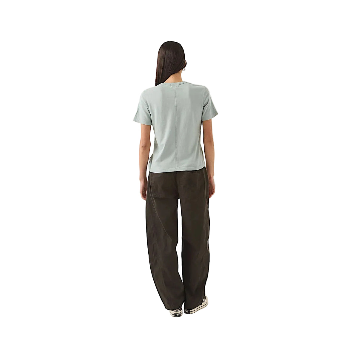 Brixton Women's Carefree Organic Garment Dye Perfect T Shirt - Seagrass
