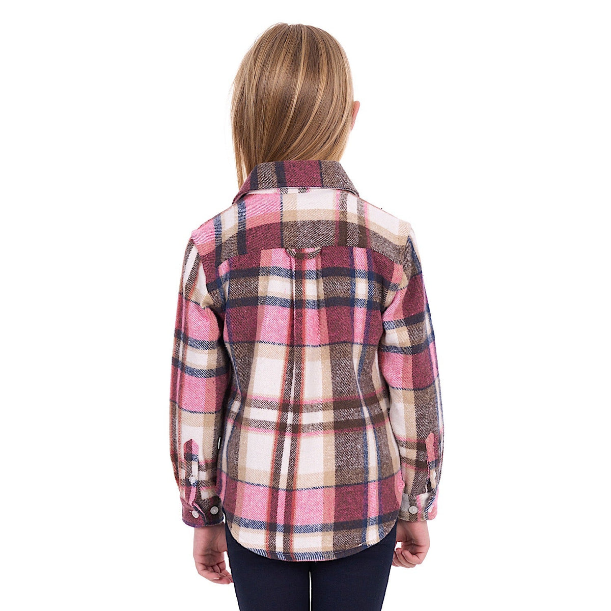 Hard Slog Girl’s Ori Thermal Shirt - Pink/Tan