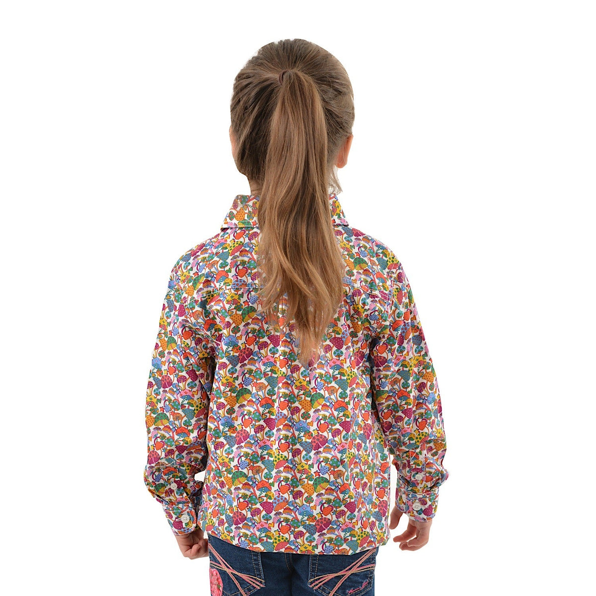 Hard Slog Kids Austin Half Placket L/S Shirt Multi
