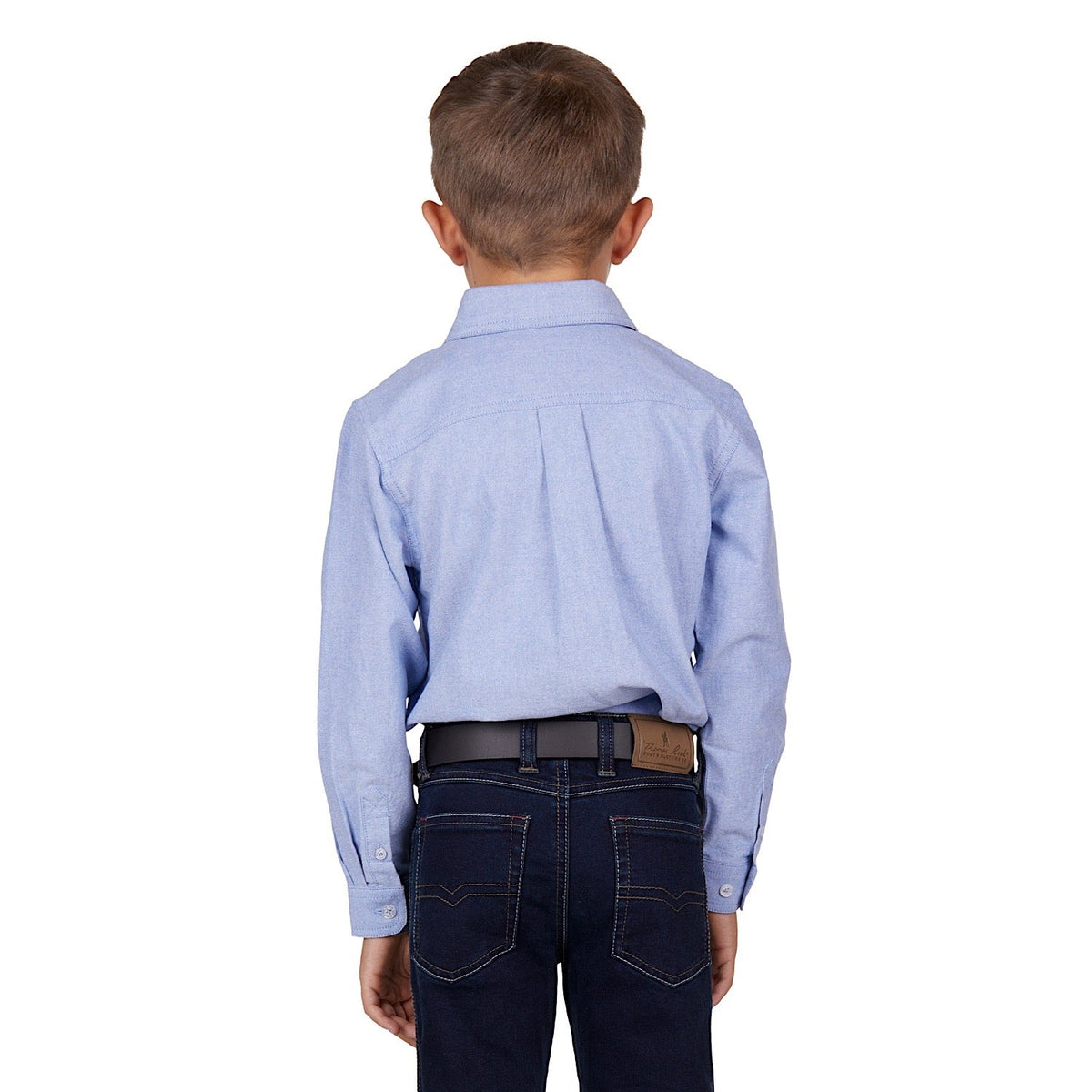 Hard Slog Kids Fred 1/2 Placket Shirt Navy