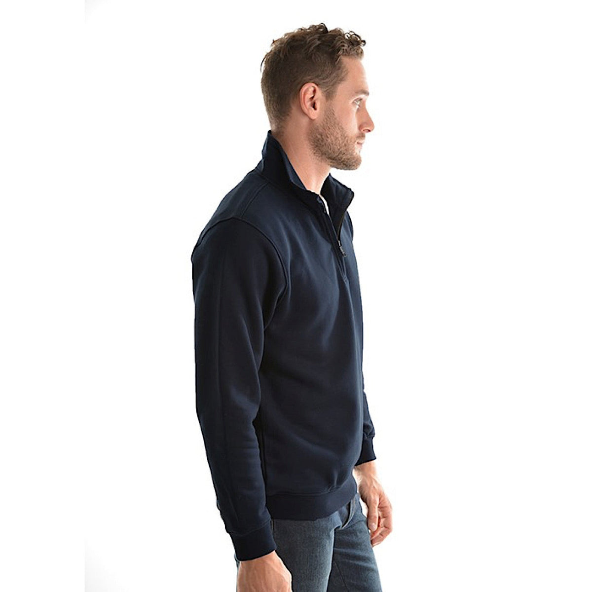 Hard Slog Men’s 1/4 Zip Fleece Top - Dark Navy