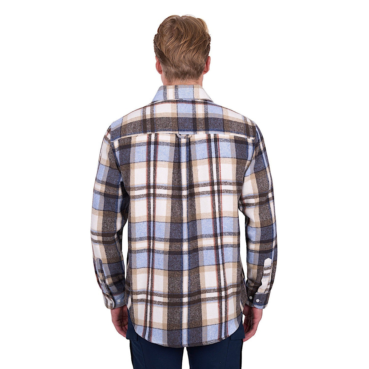Hard Slog Men’s Victor Thermal Shirt - Tan/Light Blue
