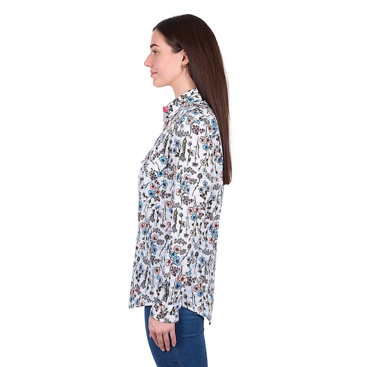 Hard Slog Women’s Alice 1/2 Placket Shirt - Blue