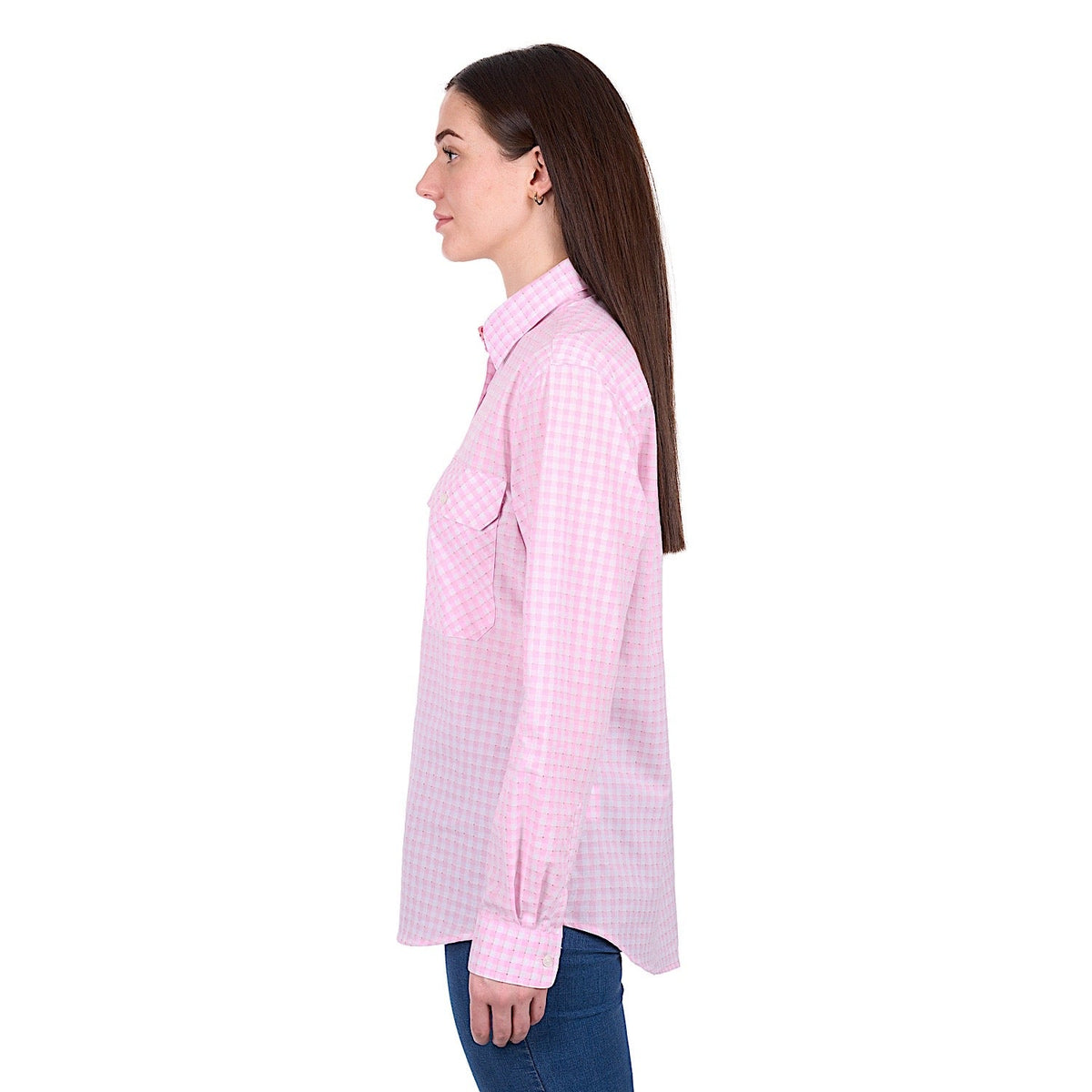 Hard Slog Women’s Clara 1/2 Placket Shirt - Pink