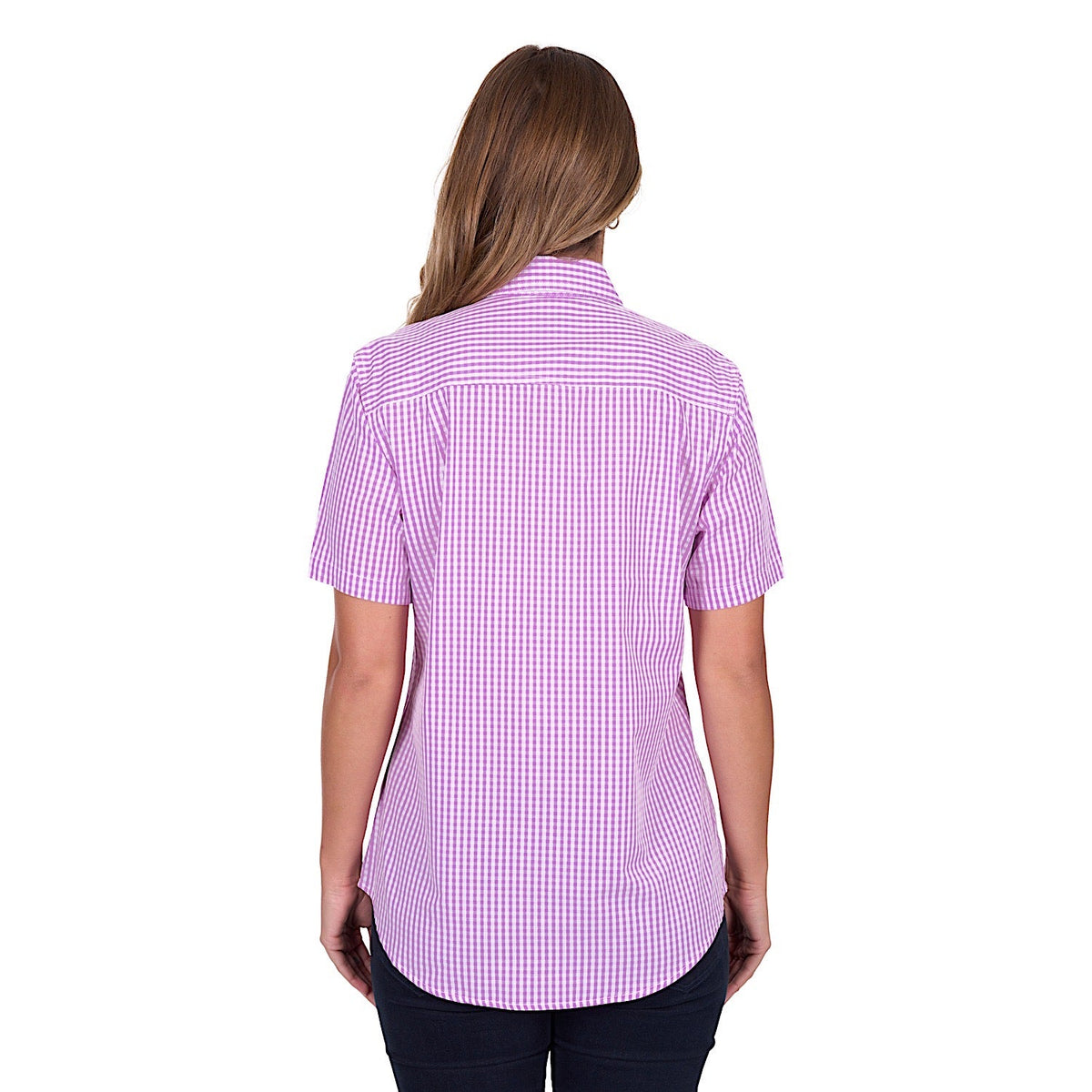 Hard Slog Women’s Grace Half Placket Short Sleeve Shirt - Lavender