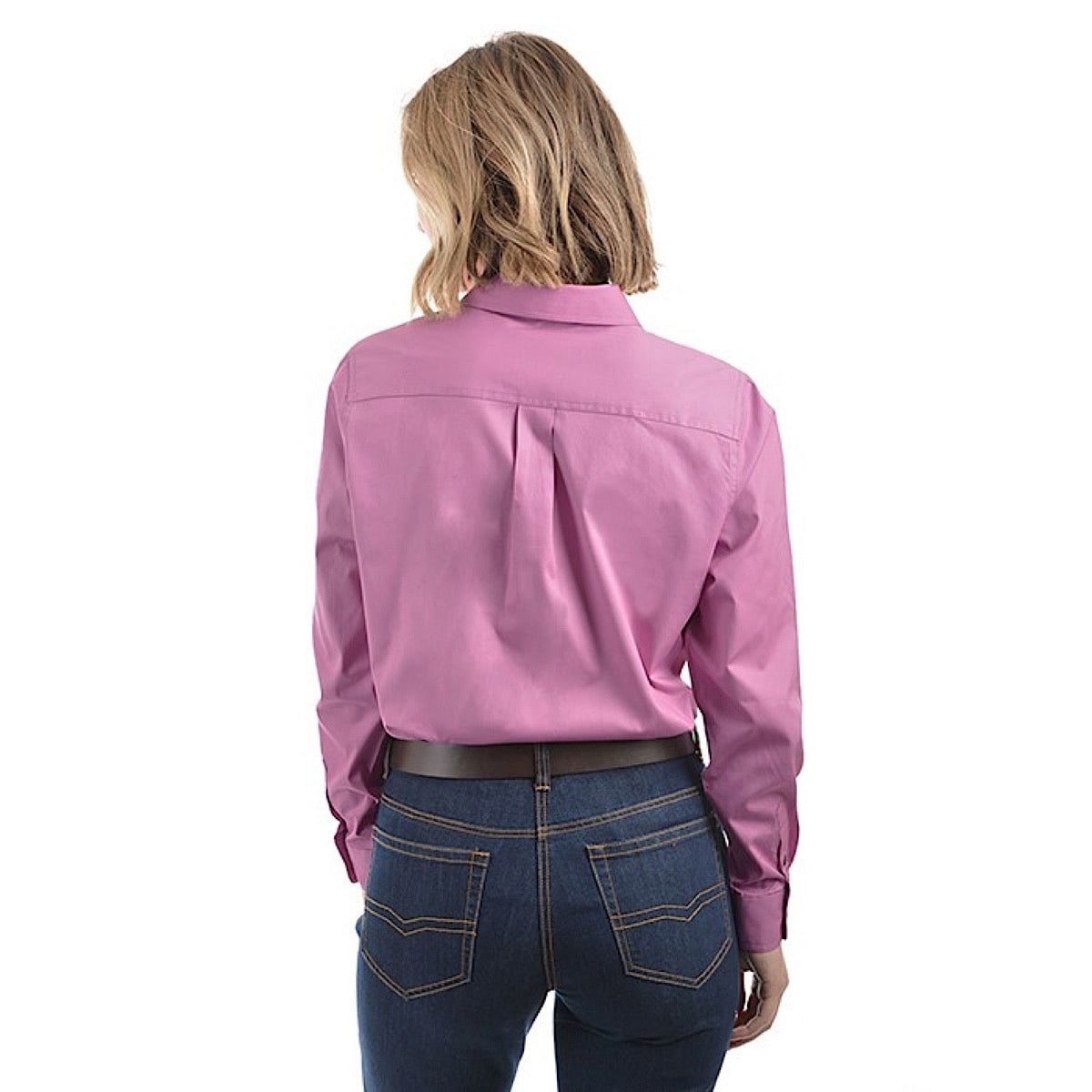 Hard Slog Women’s Half Placket Light Cotton Shirt - Violet