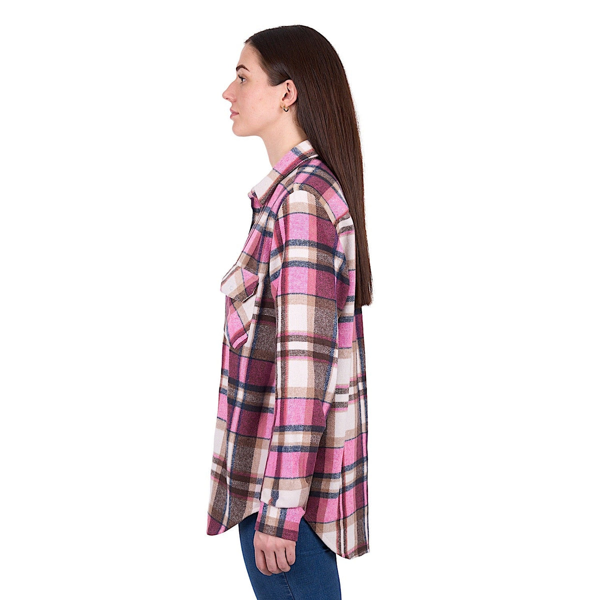 Hard Slog Women’s Ori Thermal Shirt - Pink/Tan