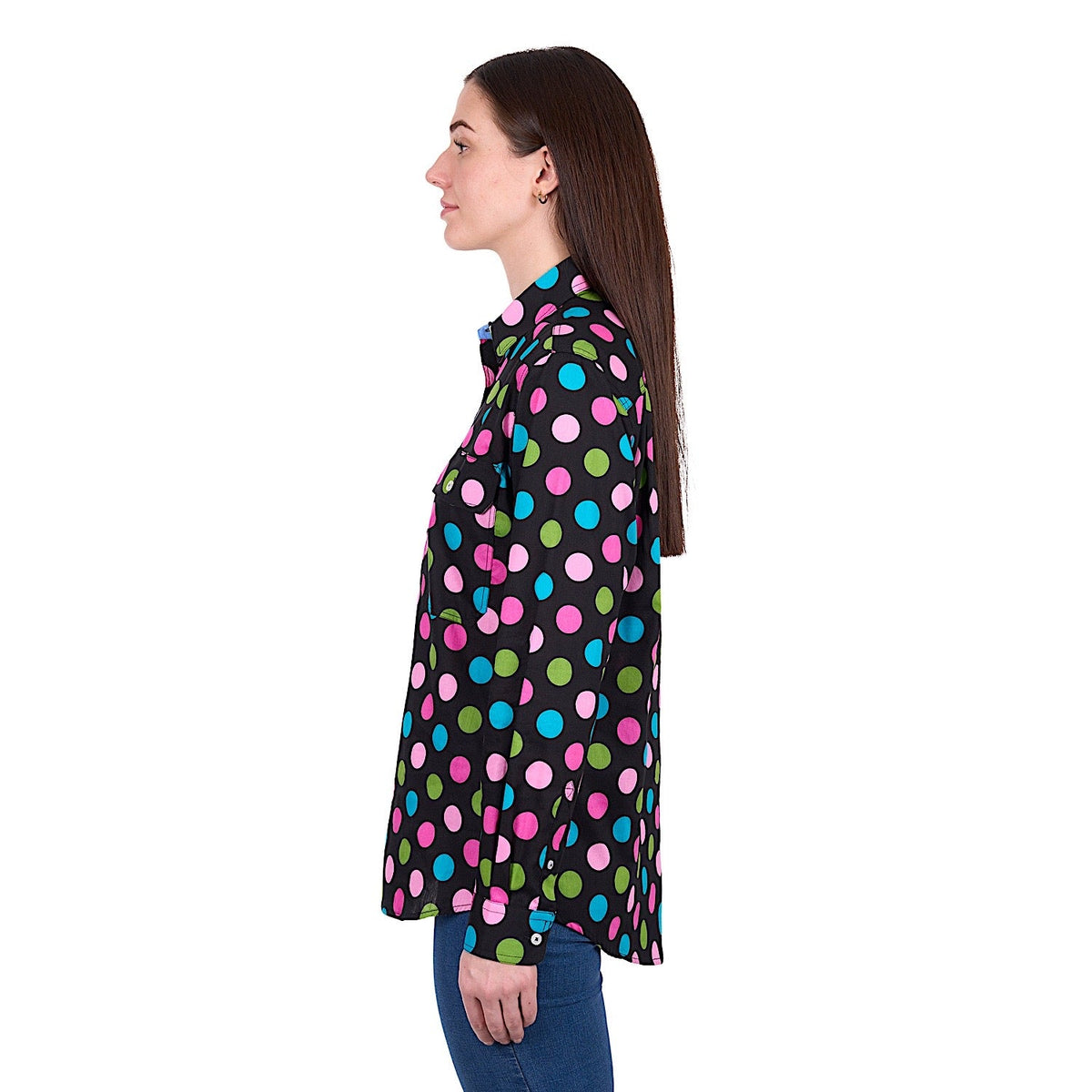 Hard Slog Women’s Rena 1/2 Placket Shirt - Multi