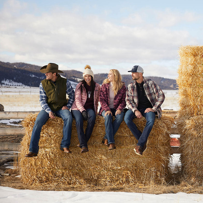 Jeans boots and outlet hats