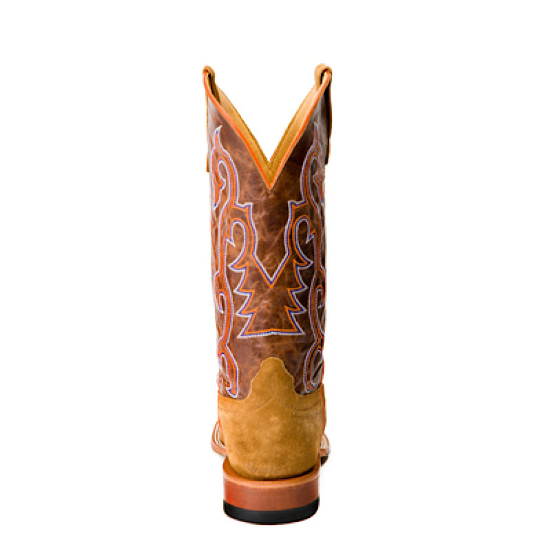 Horse Power Men’s Western Boot - Camel Growler Roughout/Chocolate Crush