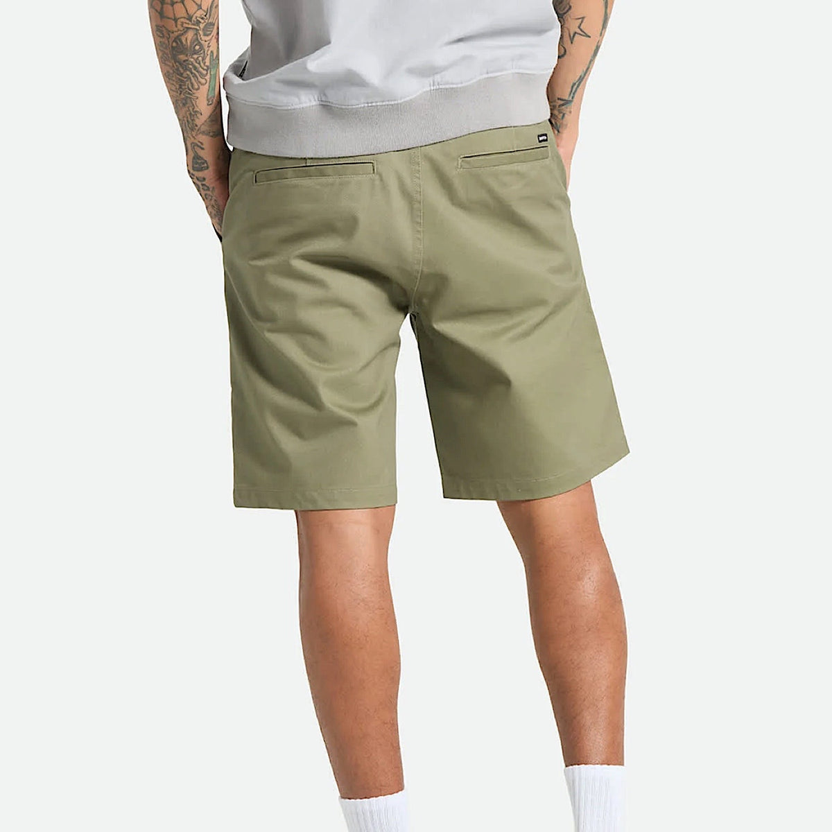 Brixton Men's Santo Chino Shorts - Olive Surplus