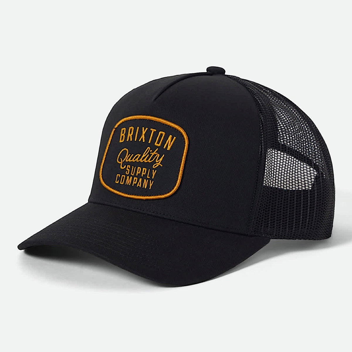 Brixton Hubal Netplus Trucker Hat - Black/Black