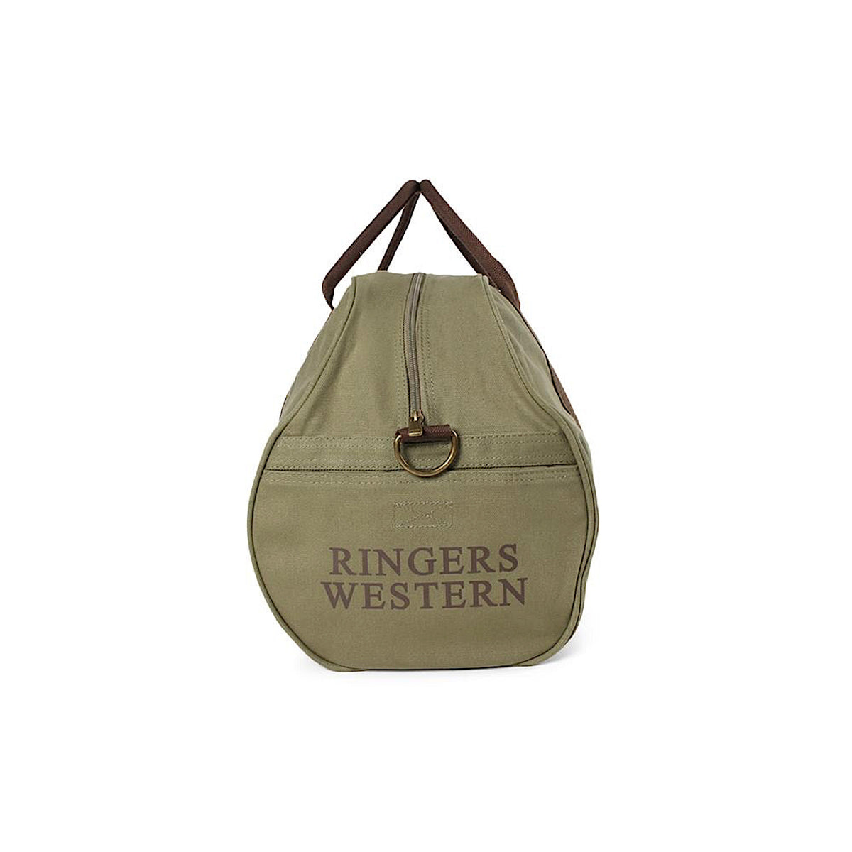 Ringers Western Gundagai Duffle Bag Khaki and Deep Brown