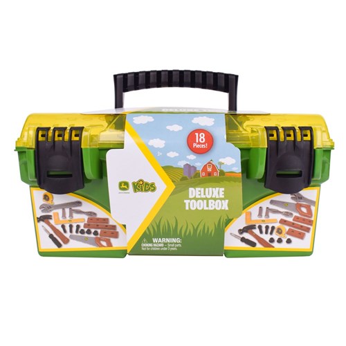 John Deere Kid’s 18 Piece Deluxe Tool Box with Tools