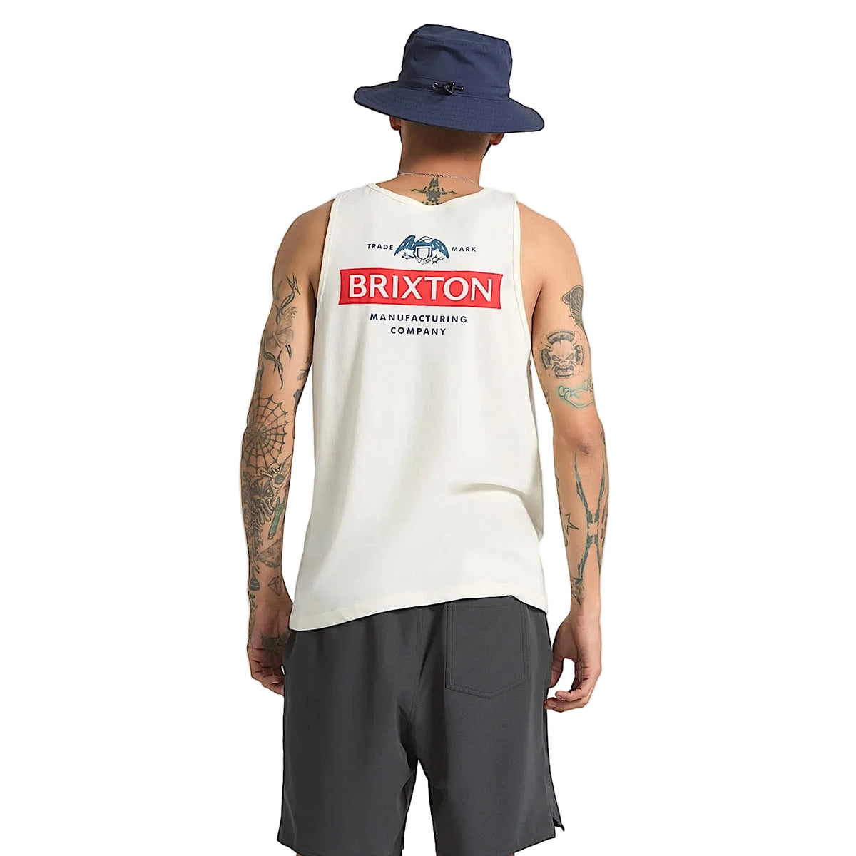 Brixton Men's Pinnacle Tank Top - Off White
