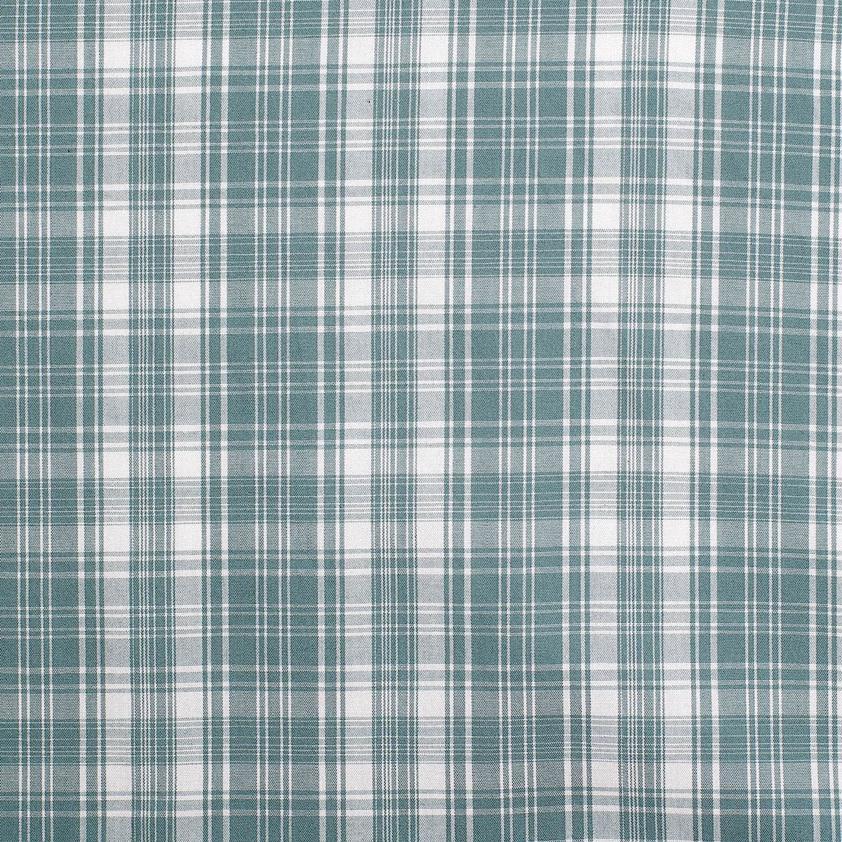 Just Country Boy’s Brayden Half Button Print Workshirt - Plaid Deep Sage Green / White
