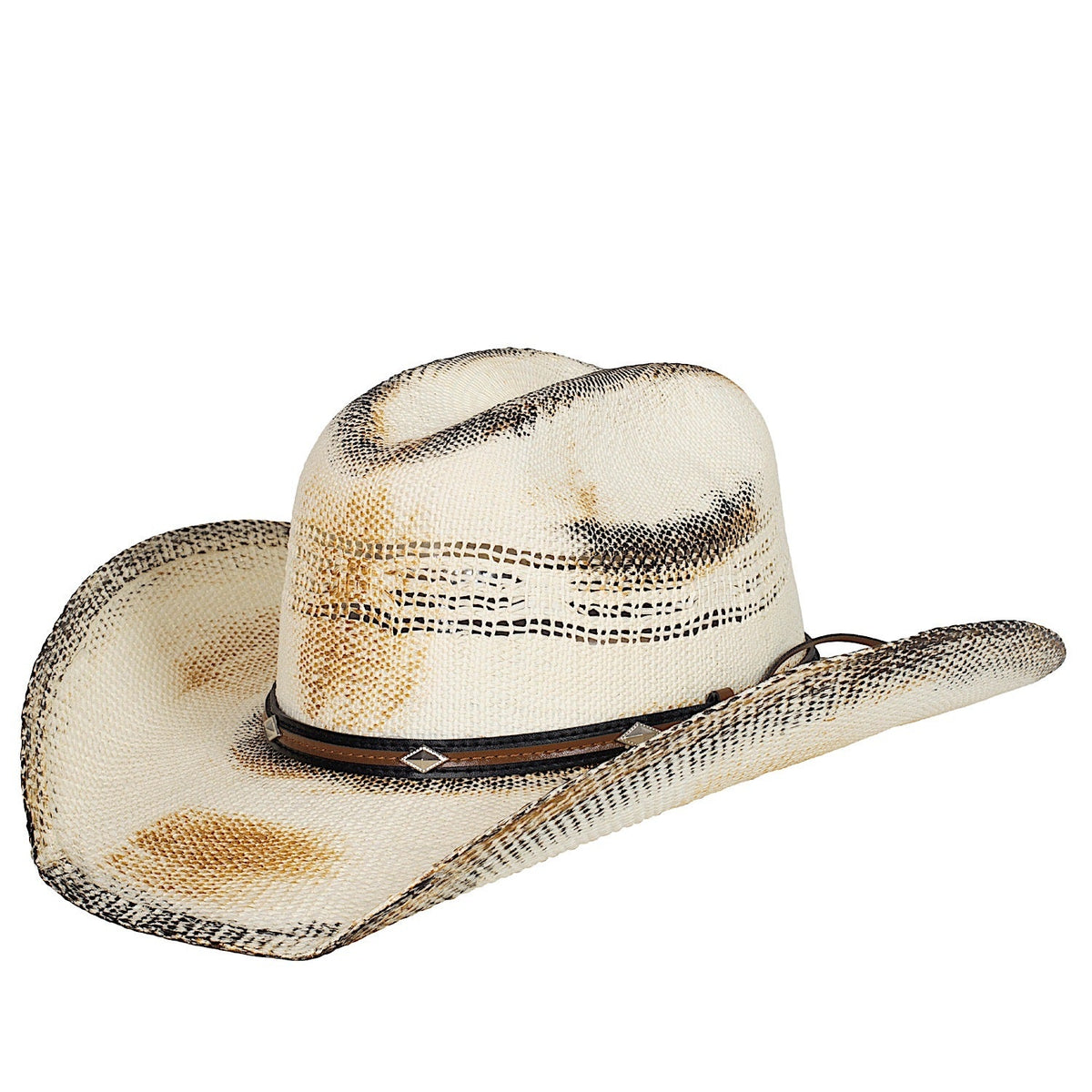 Just Country Cowboy Hat - Natural/Burnt Black