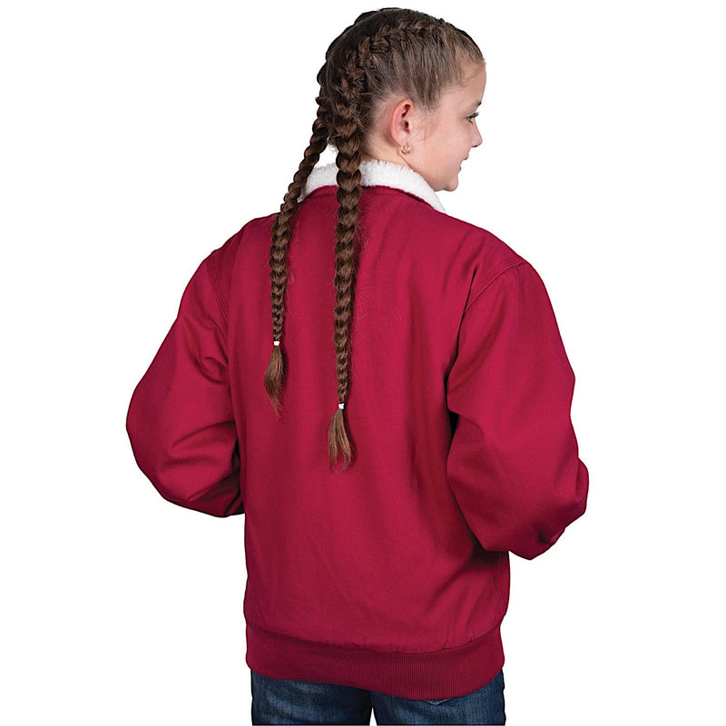 Just Country Kid’s Junior Diamantina Sherpa Corduroy Jacket - Very Berry