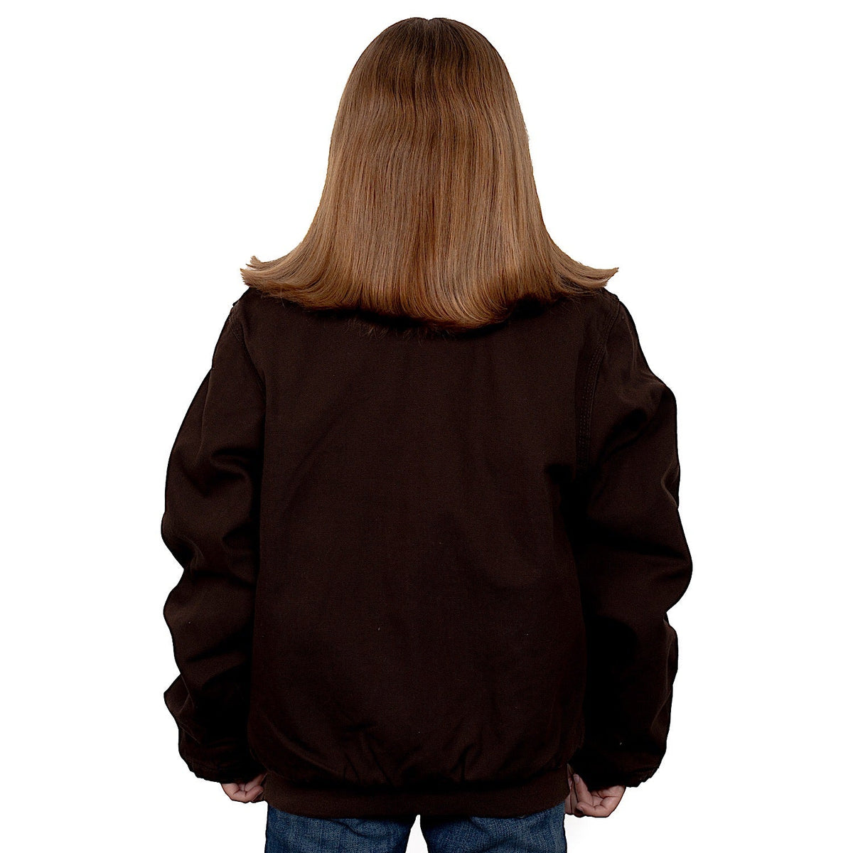 Just Country Kid’s Junior Diamantina Sherpa Jacket - Chocolate