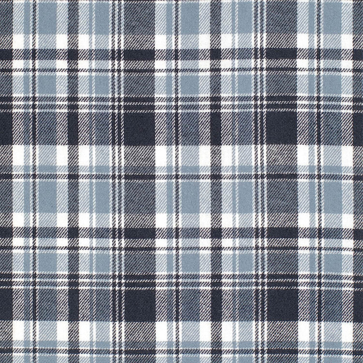 Just Country Men’s Cameron Flannel Shirt - Plaid Grey / Navy / White