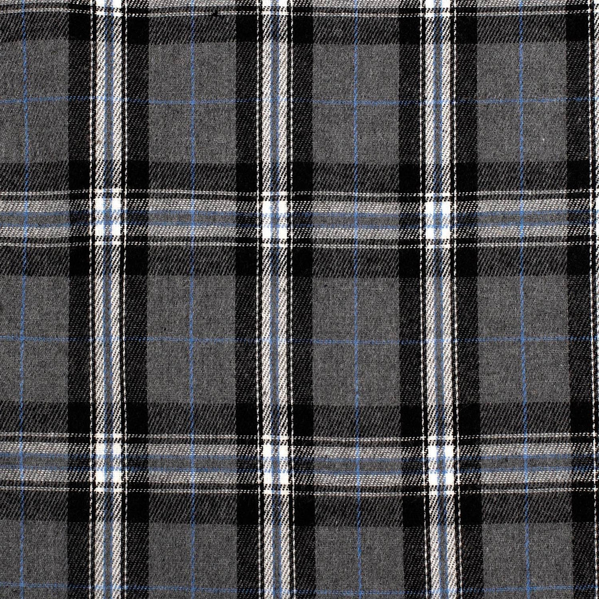 Just Country Men’s Evan Work Shirt Flannel Plaid Grey