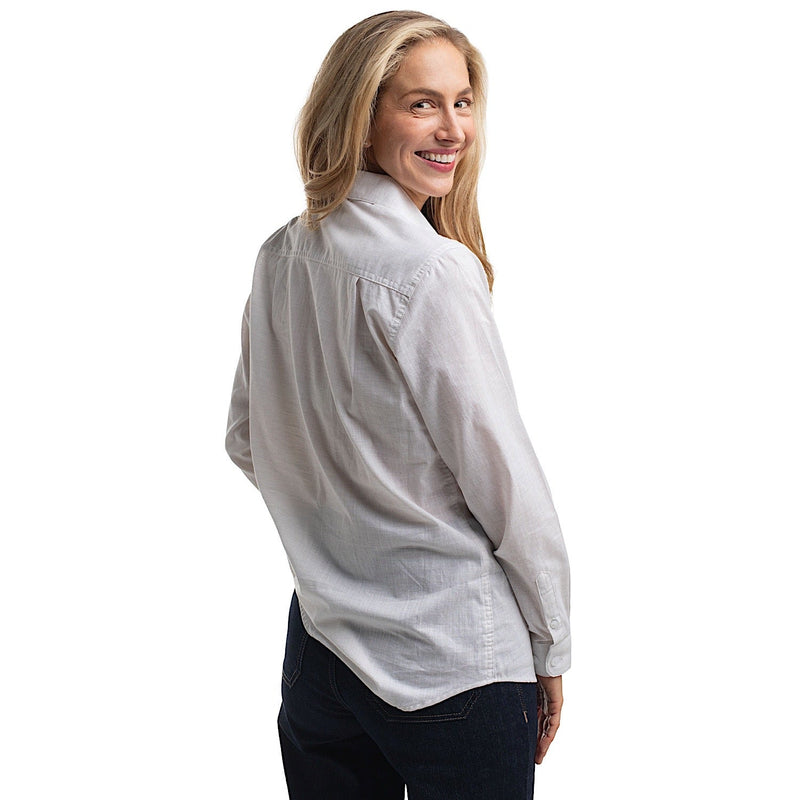 Just Country Women’s Abbey Full Button Print Workshirt - Raw Cotton