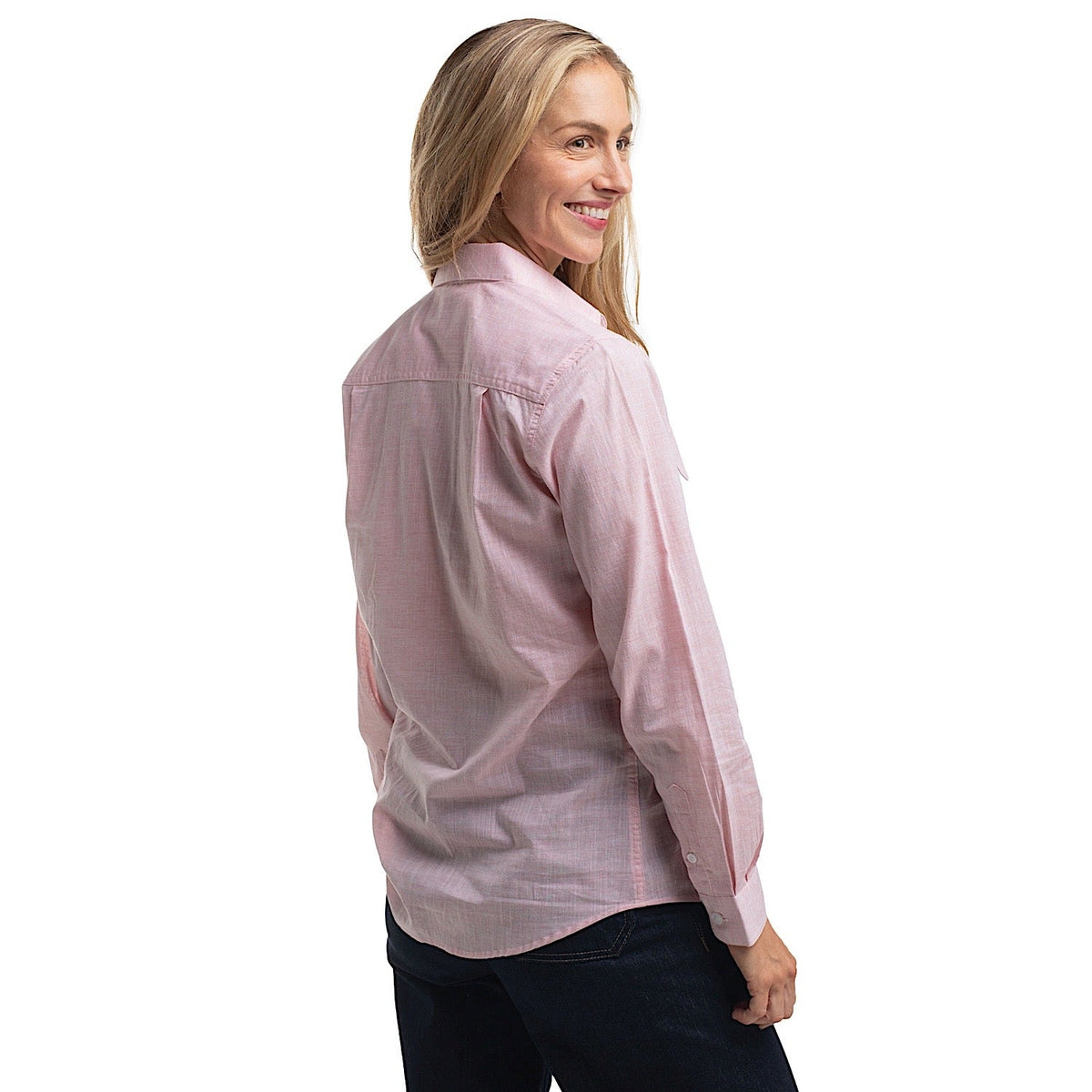 Just Country Women’s Abbey Full Button Workshirt - Powder Pink