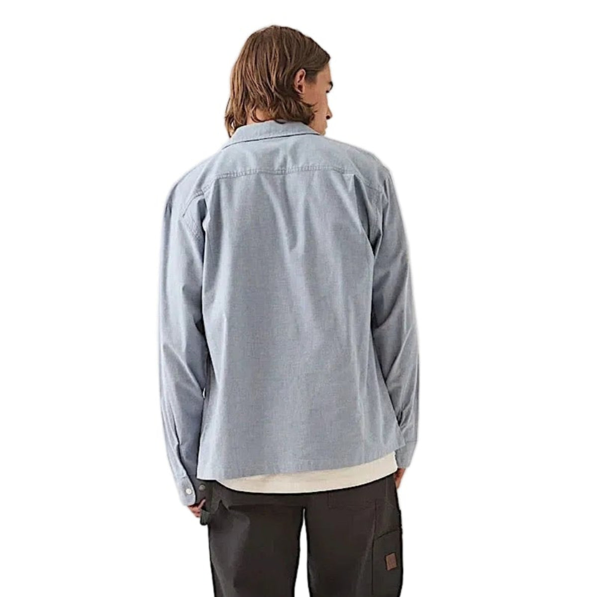 Brixton Men's Ford Service Dept Workshirt - Blue Chambray