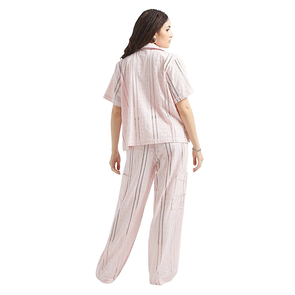 Brixton Women's The Mercer Wide Leg Trouser Pant - Chalk Pink