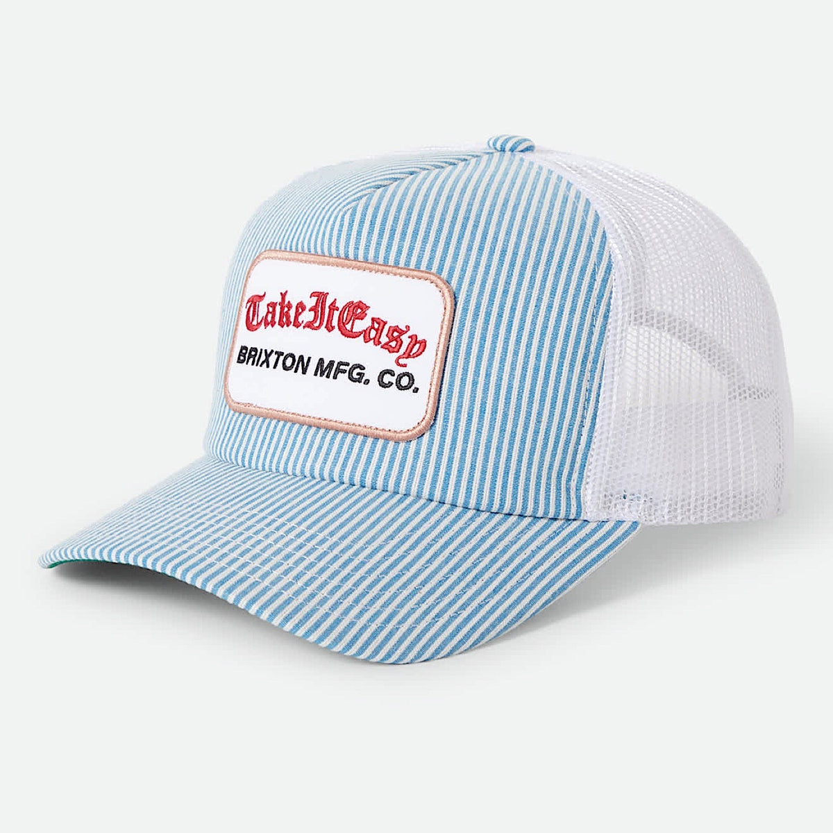 Brixton Take It Easy Mid Profile Trucker Cap - Two Boot Stripe