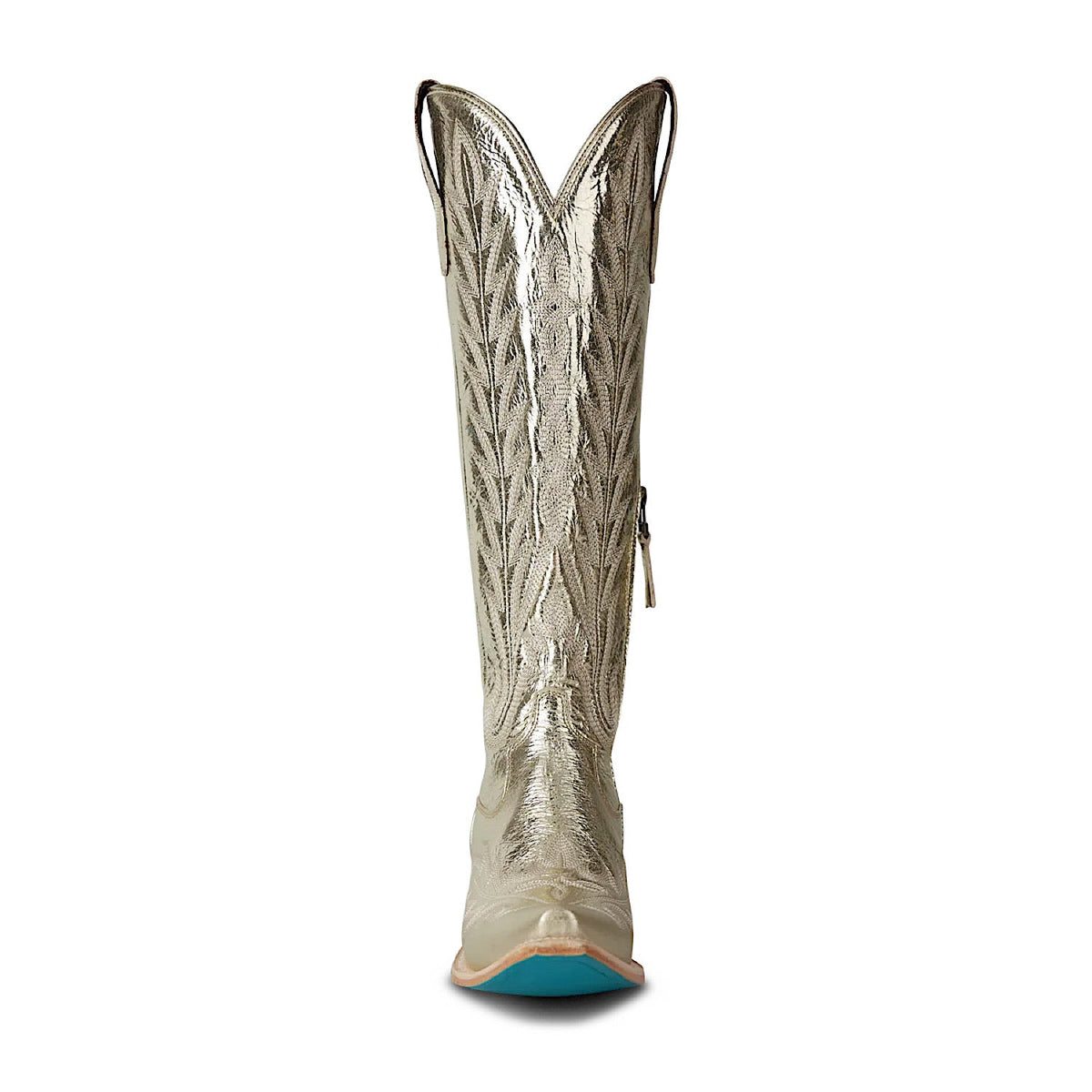 Lane Boots Lexington Knee High Corset - Champagne Metallic