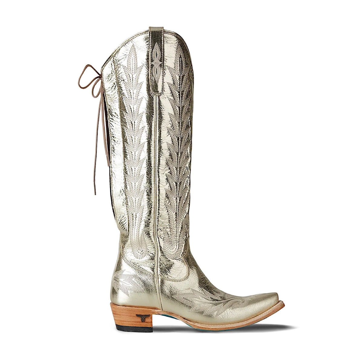 Lane Boots Lexington Knee High Corset - Champagne Metallic